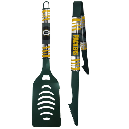 Green Bay Packers 2 pc Color Tailgate BBQ Set