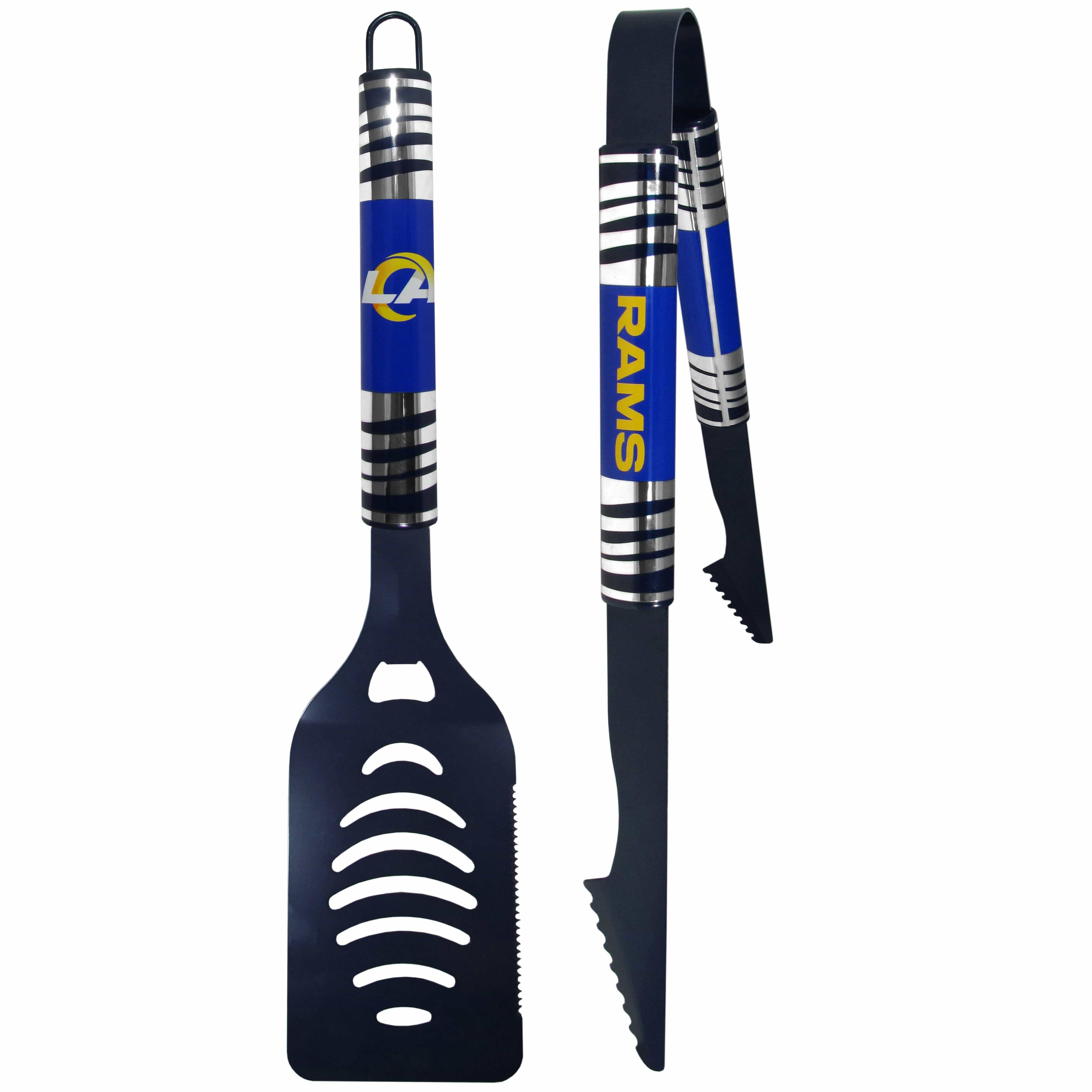Los Angeles Rams 2 pc Color Tailgate BBQ Set - Siskiyou Buckle