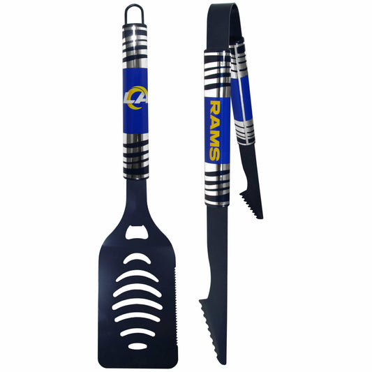Los Angeles Rams 2 pc Color Tailgate BBQ Set - Siskiyou Buckle