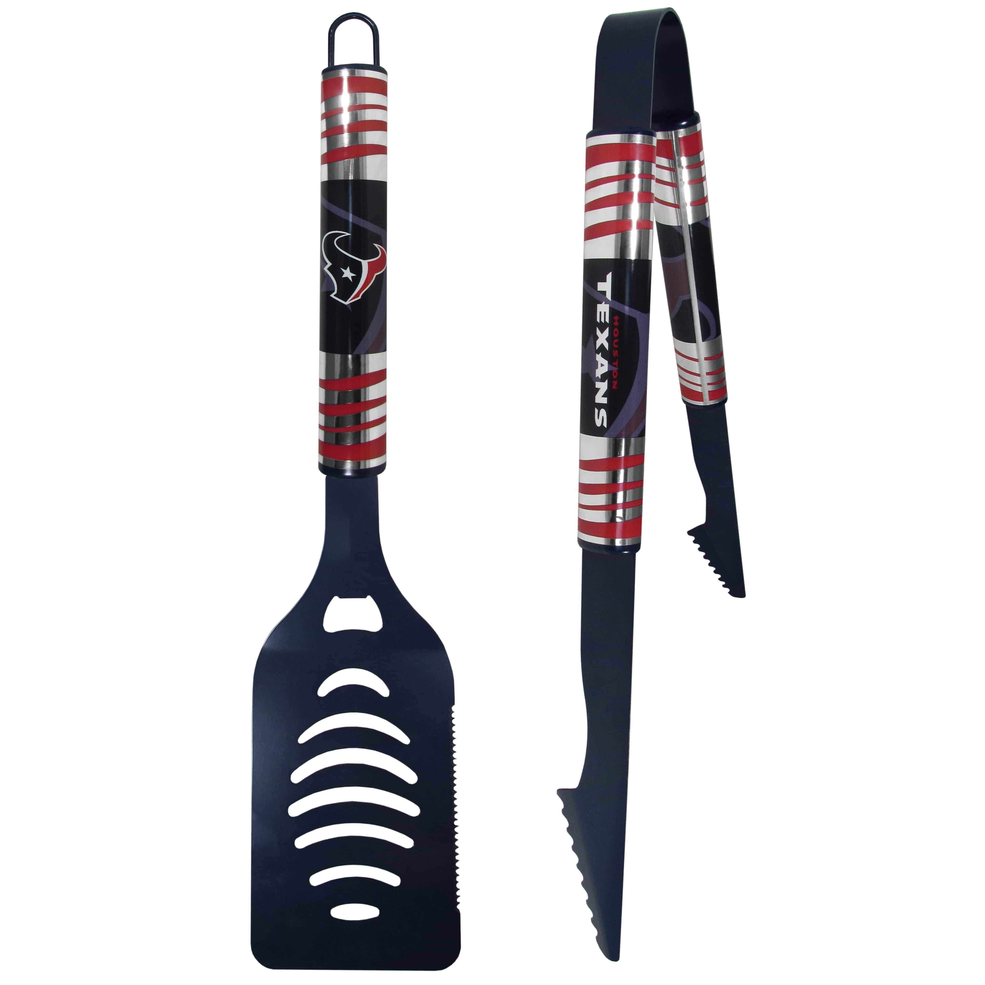 Houston Texans 2 pc Color Tailgate BBQ Set