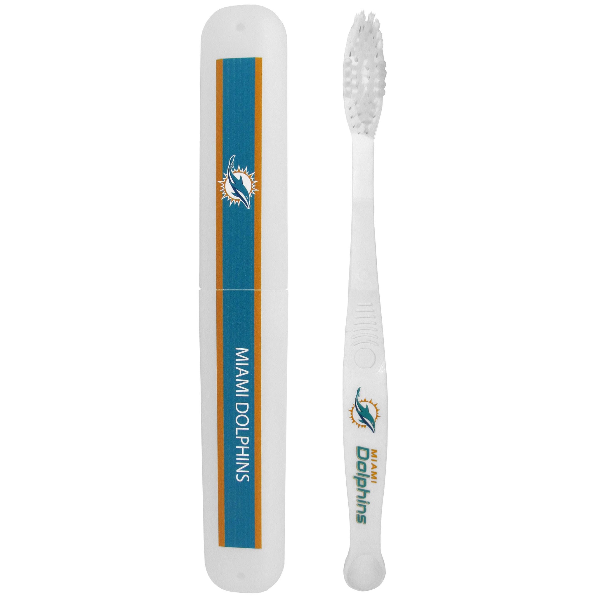 Miami Dolphins Toothbrush and Travel Case - Miami Dolphins - Flyclothing LLC