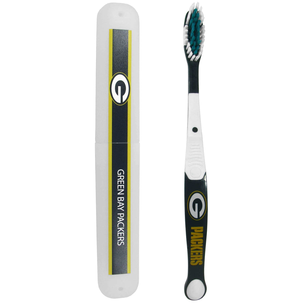 Green Bay Packers Toothbrush and Travel Case - Green Bay Packers - Flyclothing LLC