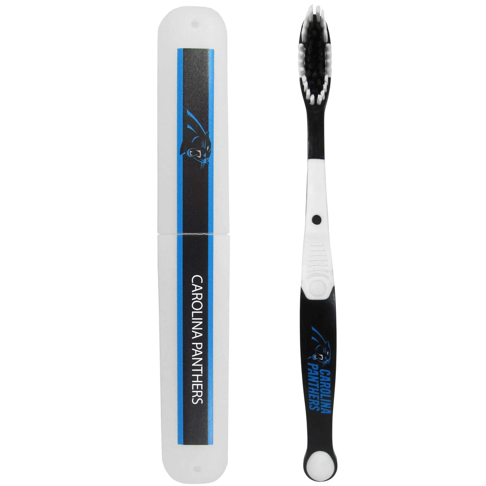 Carolina Panthers Toothbrush and Travel Case - Carolina Panthers