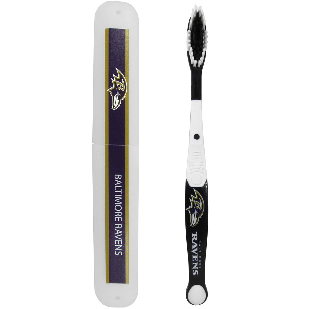 Baltimore Ravens Toothbrush and Travel Case - Baltimore Ravens