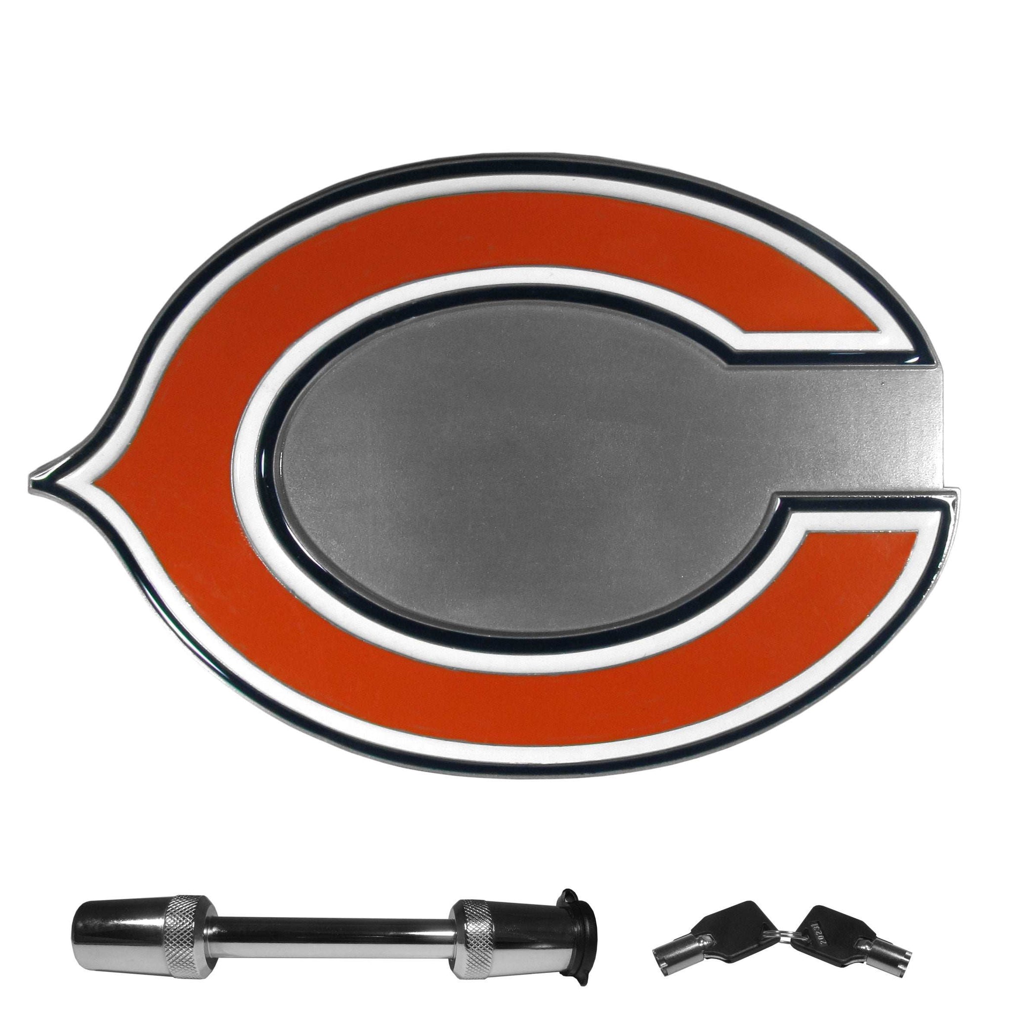 Chicago Bears Trailer Hitch with Hitch Lock - Chicago Bears - Flyclothing LLC