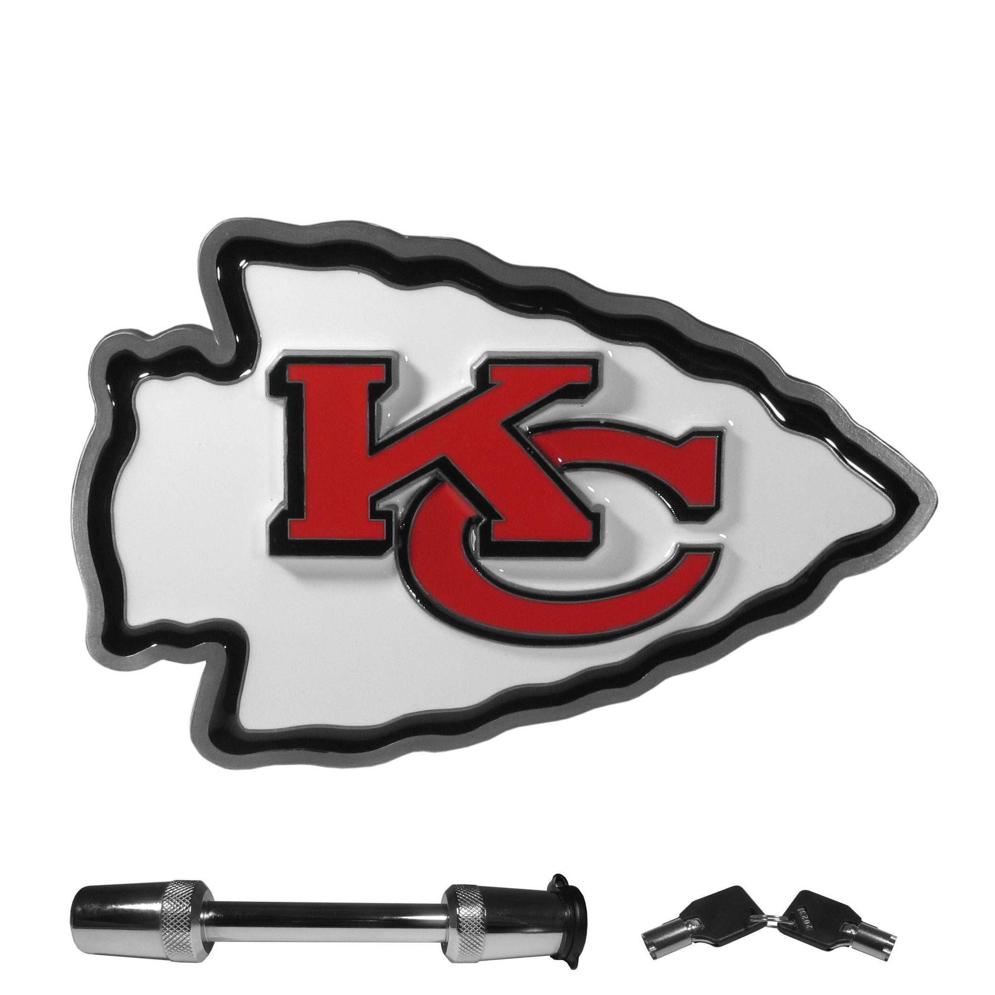 Kansas City Chiefs Trailer Hitch with Hitch Lock - Kansas City Chiefs - Flyclothing LLC