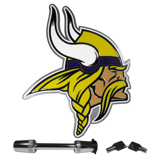 Minnesota Vikings Trailer Hitch with Hitch Lock