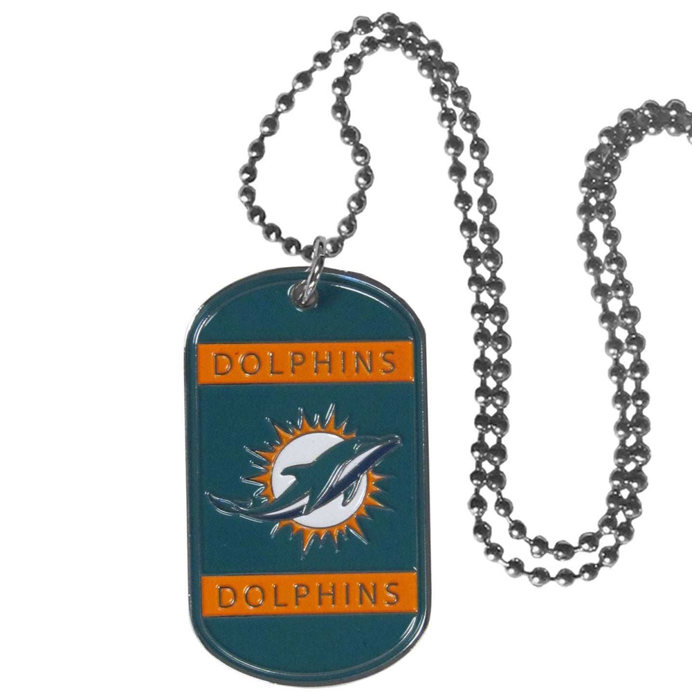 Miami Dolphins Tag Necklace - Miami Dolphins - Flyclothing LLC