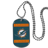 Miami Dolphins Tag Necklace - Miami Dolphins - Flyclothing LLC