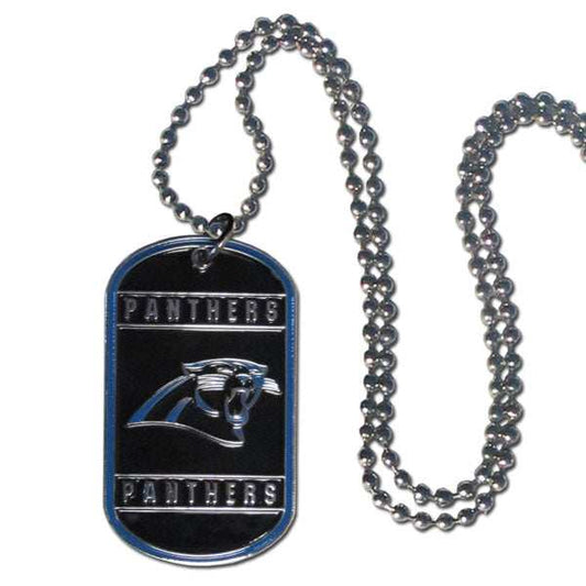 Carolina Panthers Tag Necklace - Carolina Panthers - Flyclothing LLC