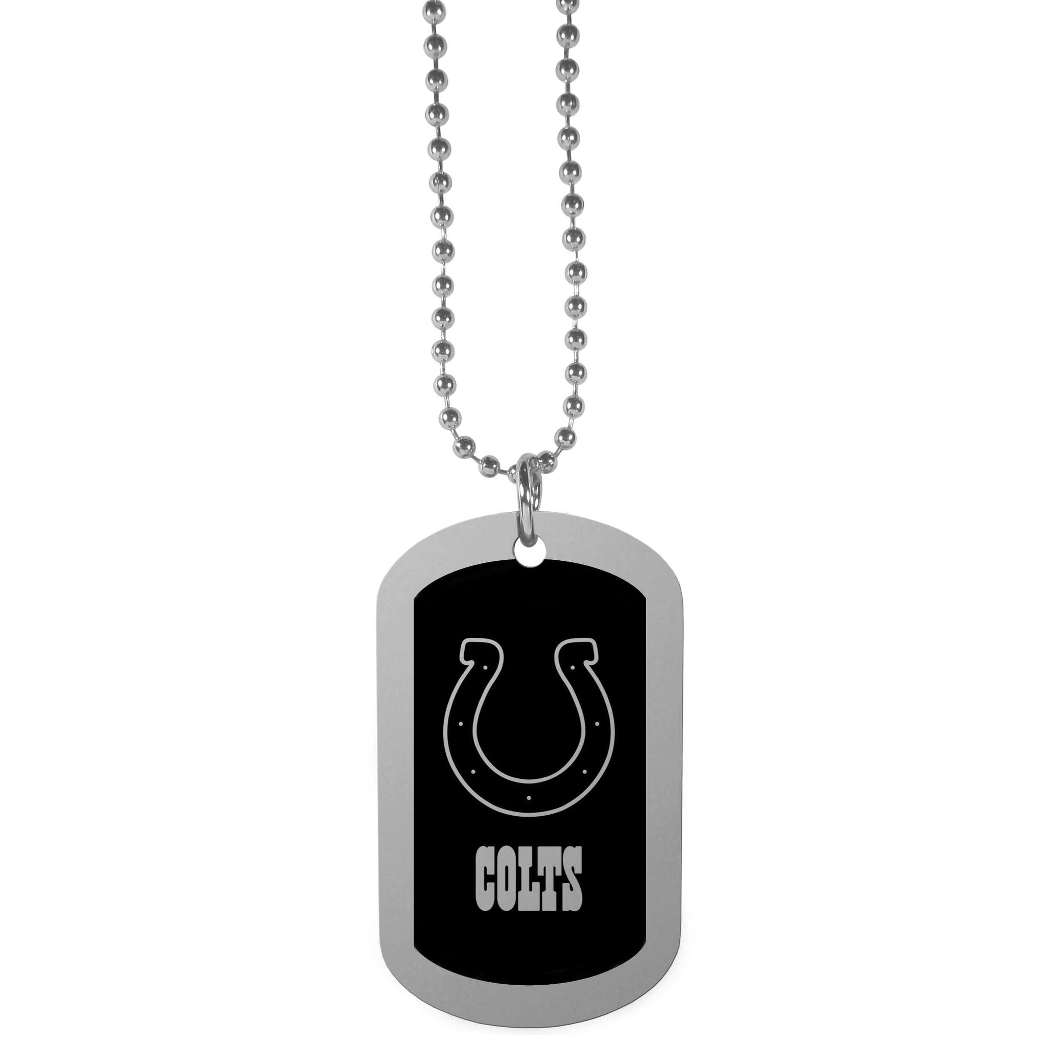 Indianapolis Colts Chrome Tag Necklace - Indianapolis Colts - Flyclothing LLC