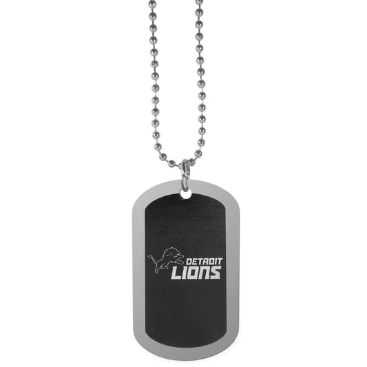Detroit Lions Chrome Tag Necklace - Detroit Lions - Flyclothing LLC