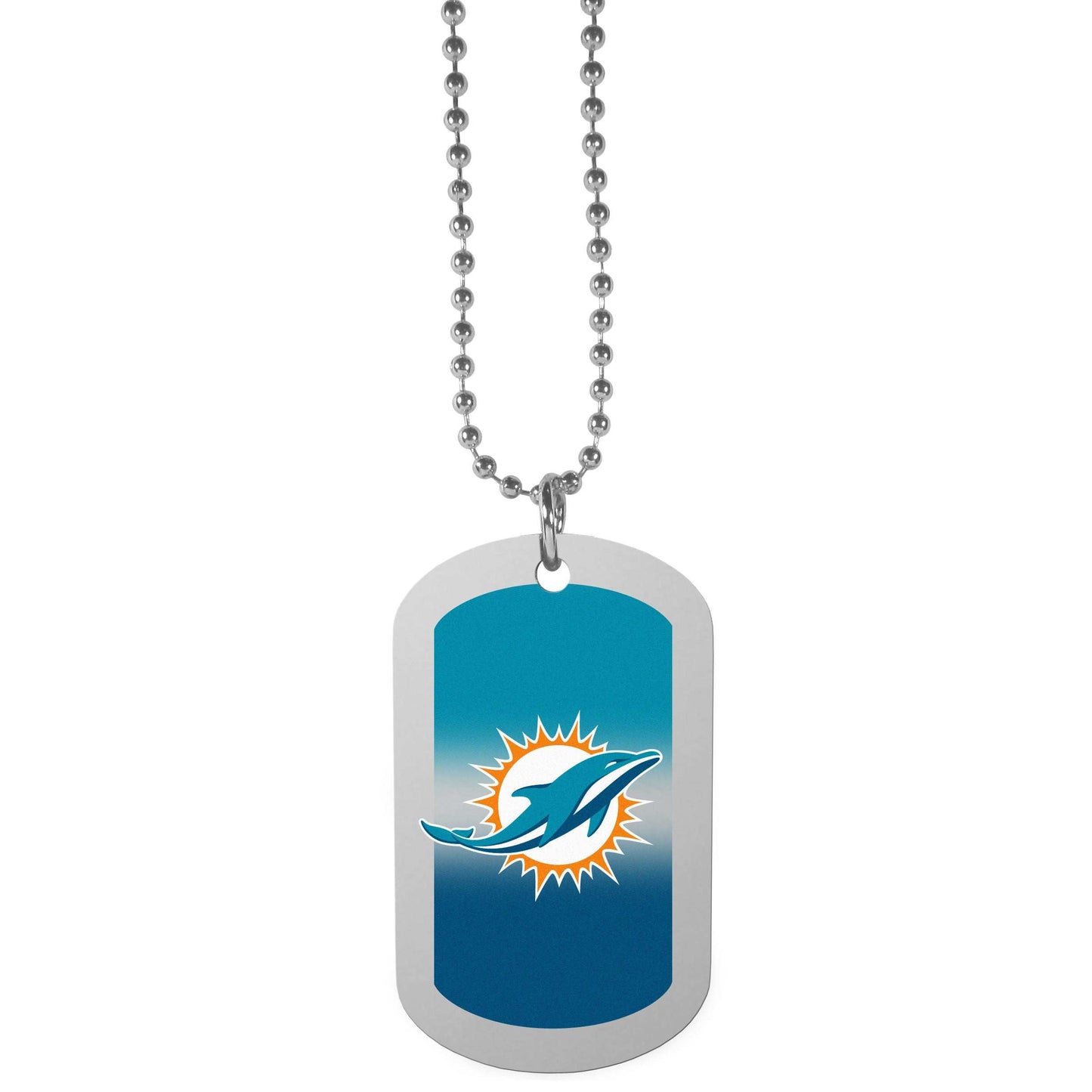 Miami Dolphins Team Tag Necklace - Miami Dolphins - Flyclothing LLC