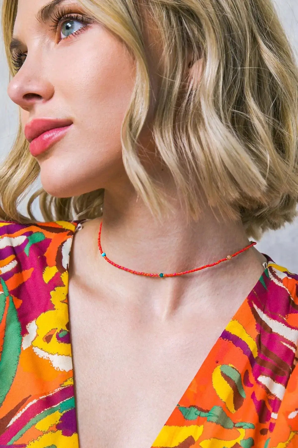 BOHO FLEX RED CHOKER - Flying Tomato - Flyclothing LLC