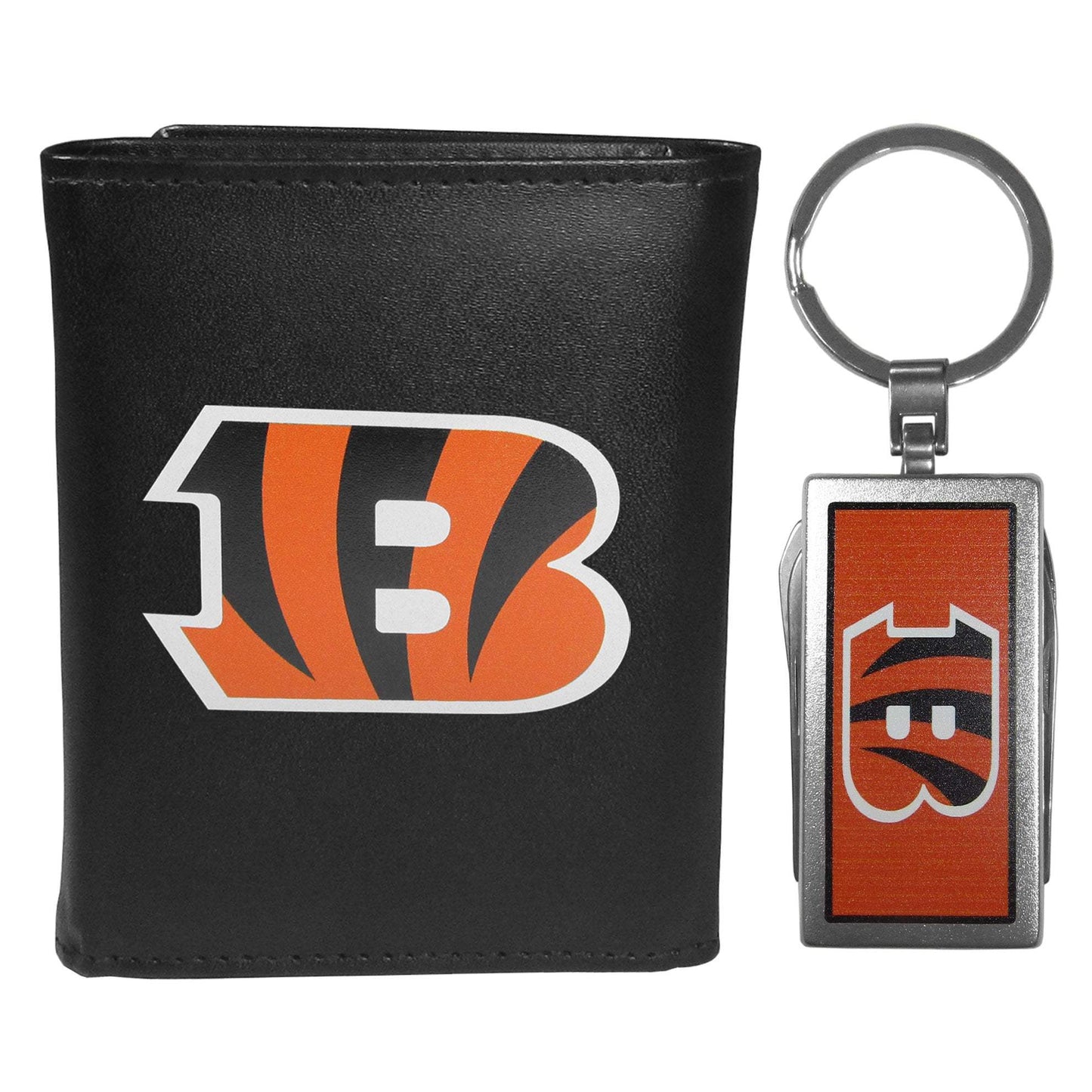 Cincinnati Bengals Tri-fold Wallet & Multitool Key Chain - Cincinnati Bengals - Flyclothing LLC