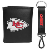 Kansas City Chiefs Tri-fold Wallet & Strap Key Chain - Kansas City Chiefs