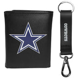 Dallas Cowboys Tri-fold Wallet & Strap Key Chain - Dallas Cowboys