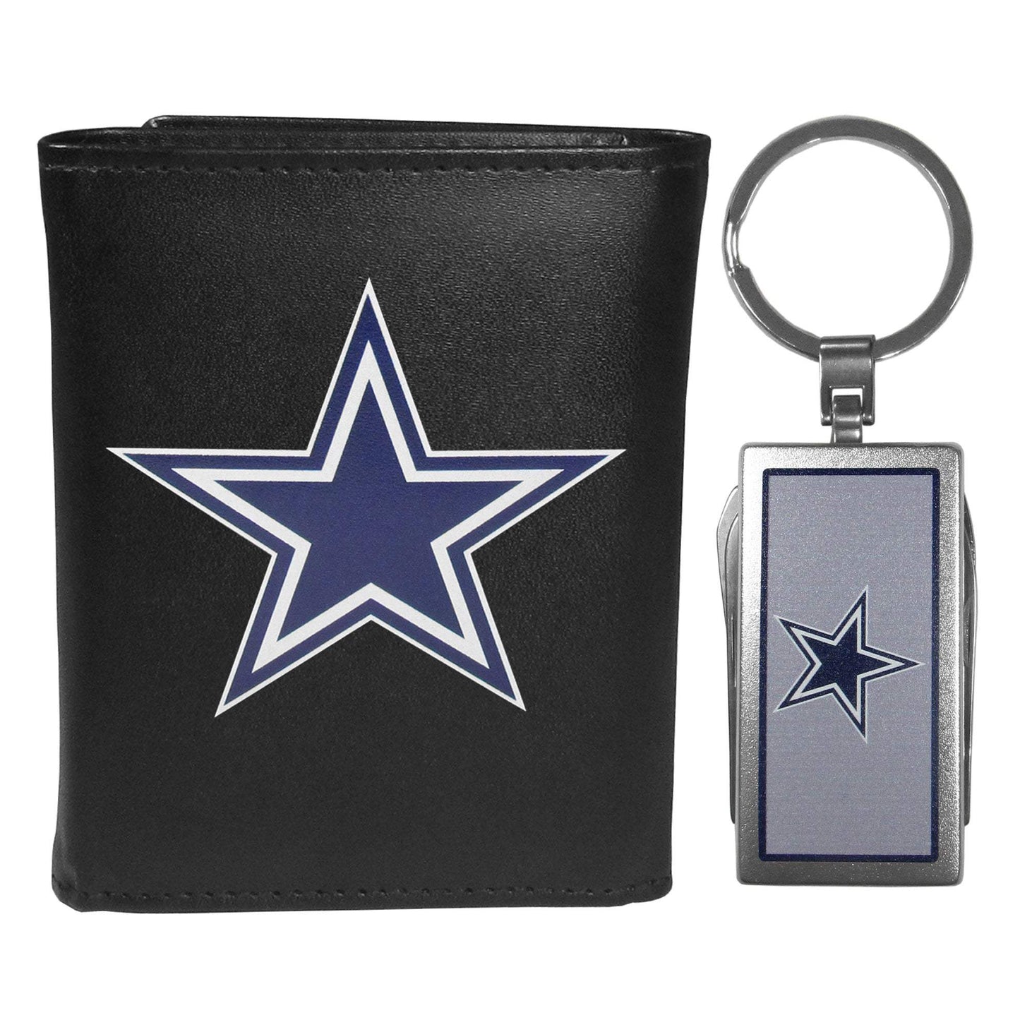 Dallas Cowboys Tri-fold Wallet & Multitool Key Chain - Dallas Cowboys - Flyclothing LLC