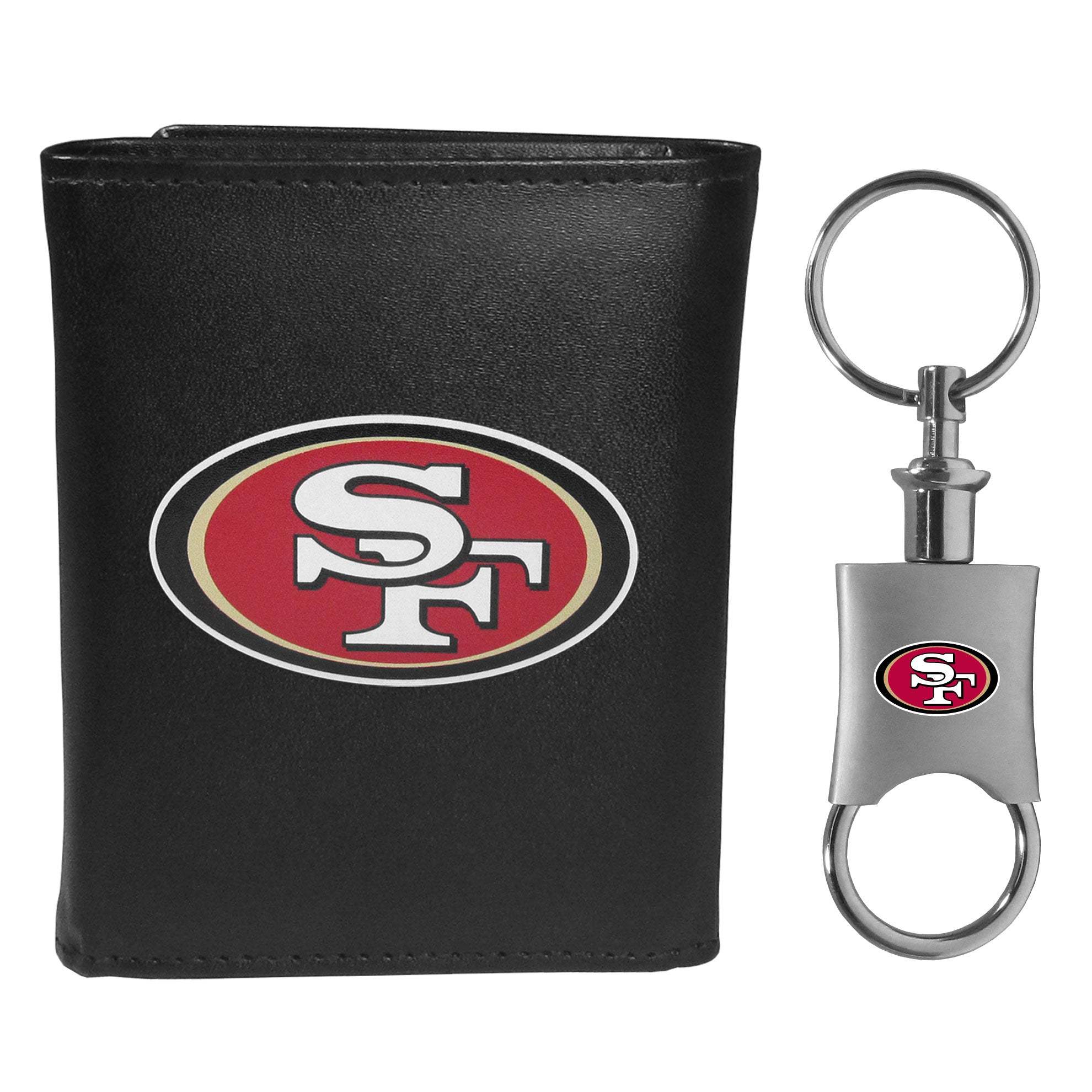 San Francisco 49ers Tri-fold Wallet & Valet Key Chain - San Francisco 49ers - Flyclothing LLC