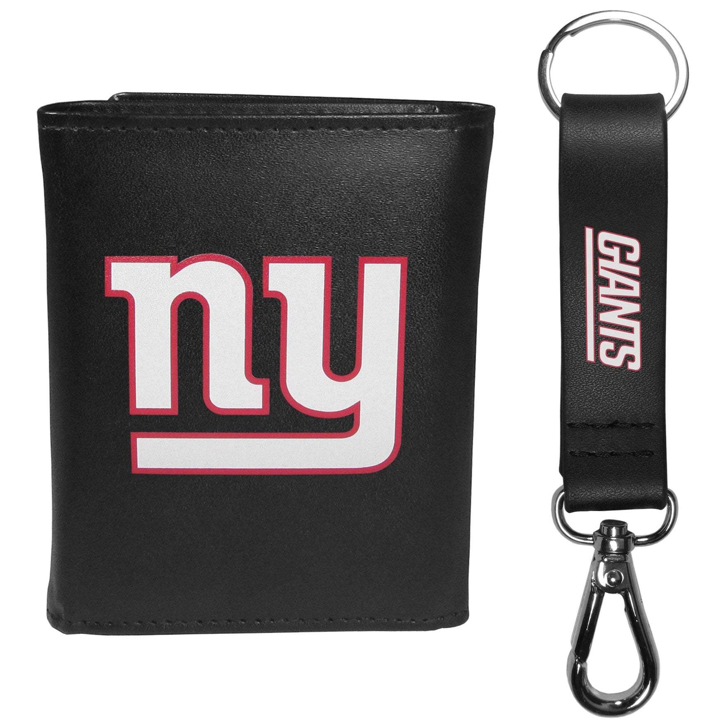 New York Giants Tri-fold Wallet & Strap Key Chain - New York Giants - Flyclothing LLC