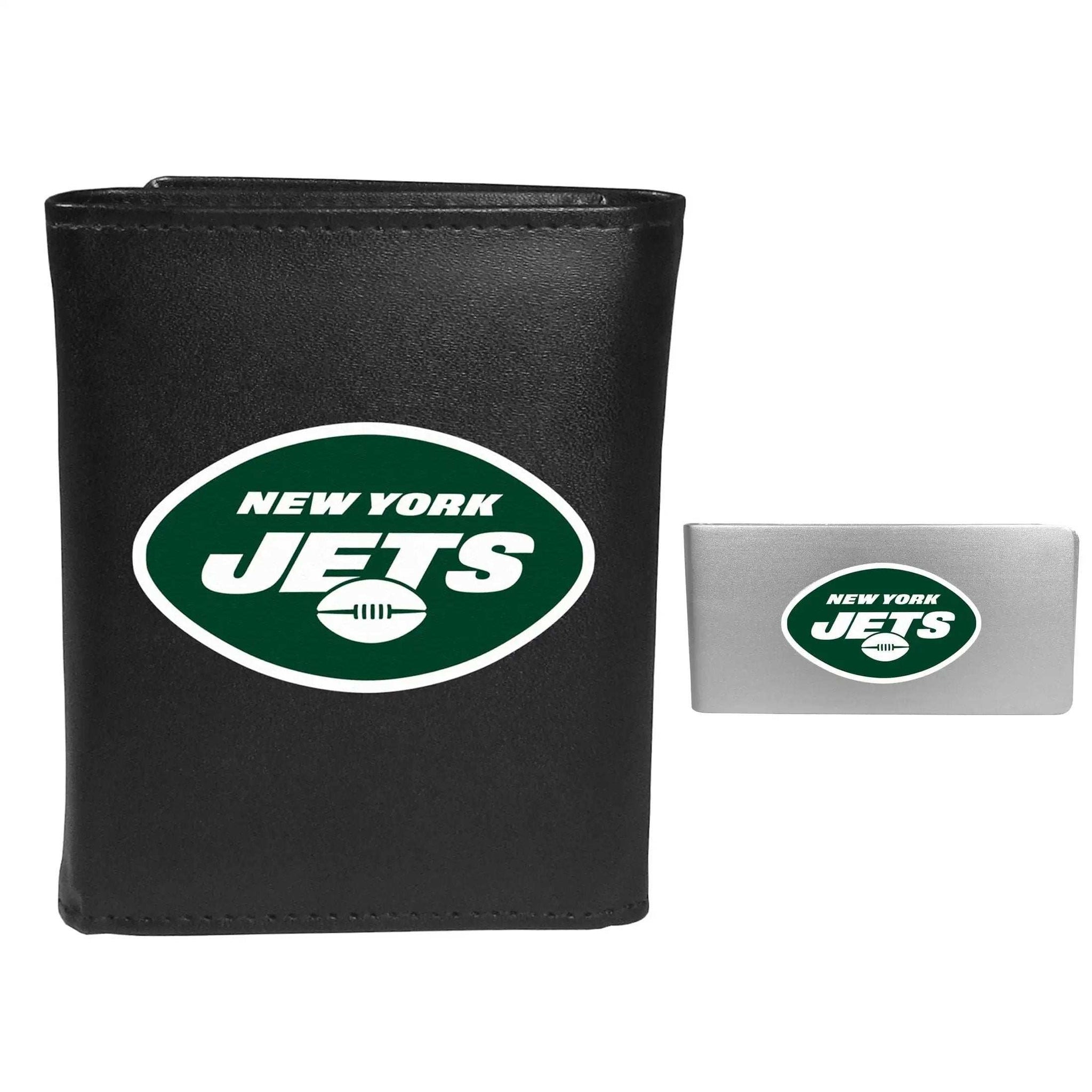 New York Jets Tri-fold Wallet & Money Clip - New York Jets - Flyclothing LLC