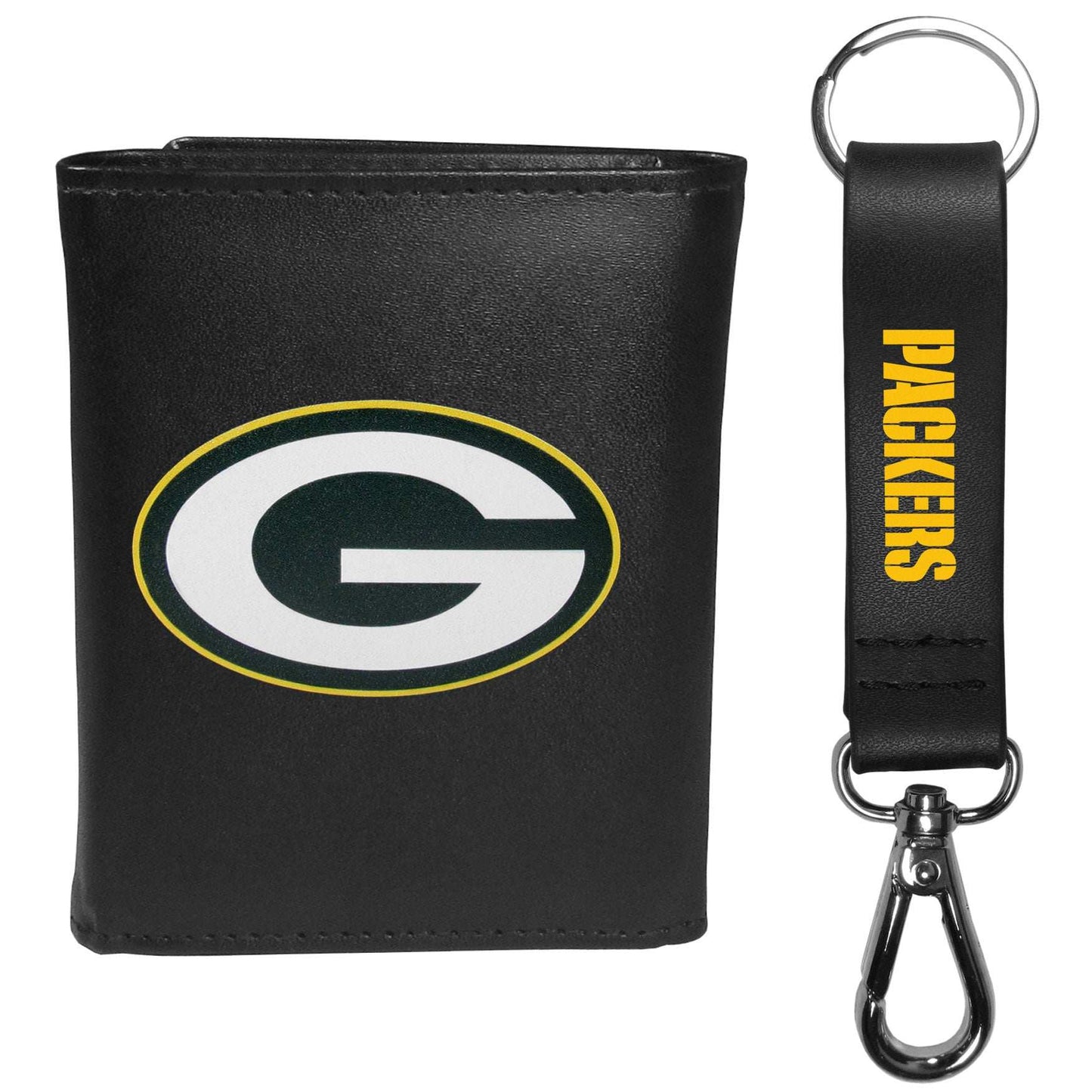 Green Bay Packers Tri-fold Wallet & Strap Key Chain - Green Bay Packers - Flyclothing LLC