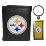 Pittsburgh Steelers Tri-fold Wallet & Multitool Key Chain - Pittsburgh Steelers