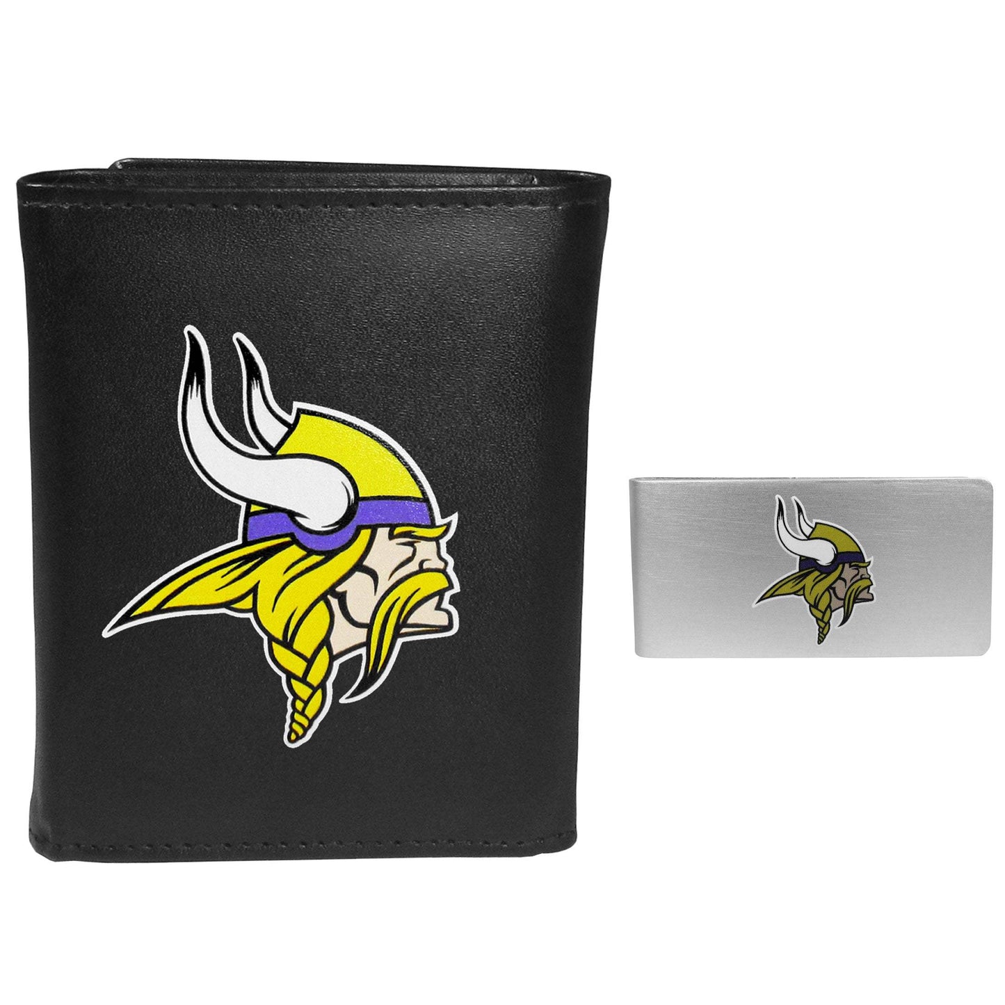 Minnesota Vikings Tri-fold Wallet & Money Clip - Minnesota Vikings - Flyclothing LLC