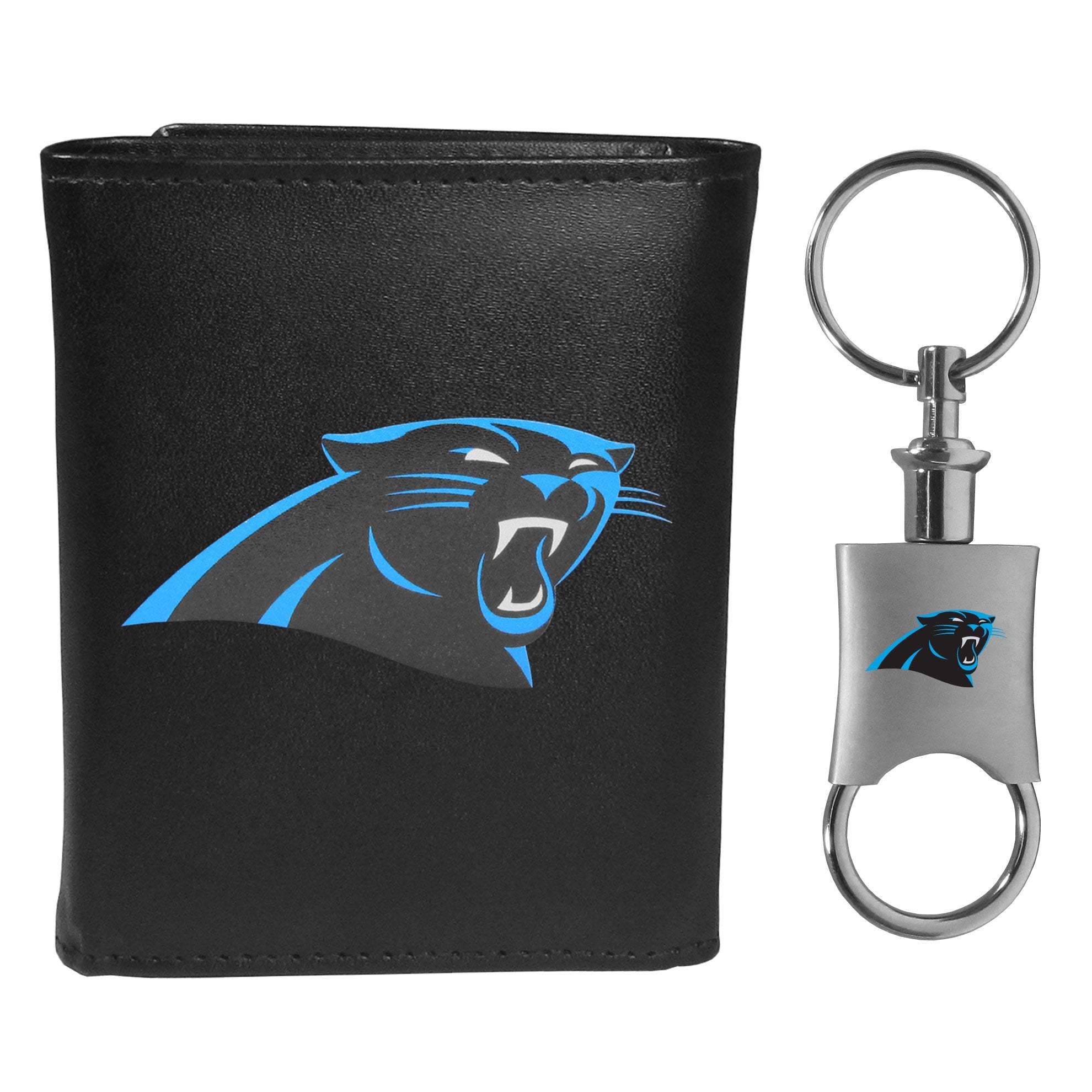 Carolina Panthers Tri-fold Wallet & Valet Key Chain - Carolina Panthers - Flyclothing LLC