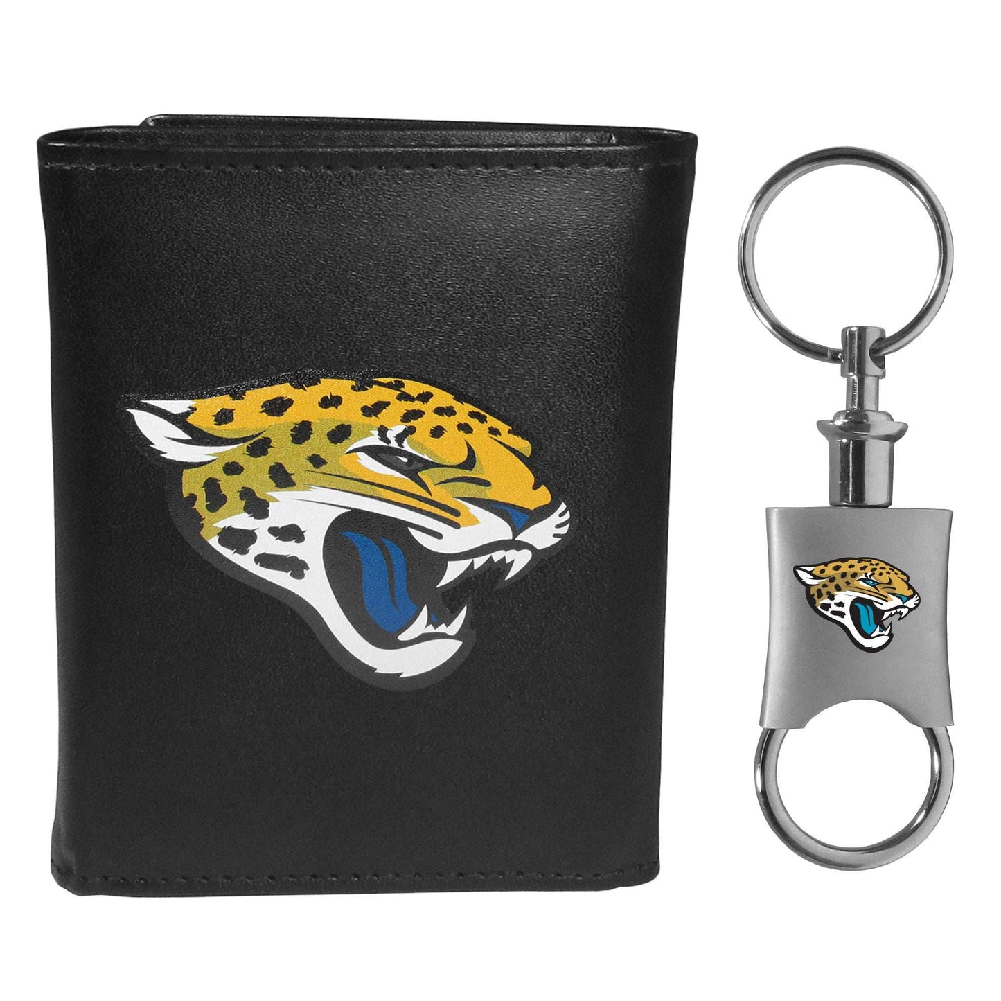 Jacksonville Jaguars Tri-fold Wallet & Valet Key Chain - Jacksonville Jaguars - Flyclothing LLC