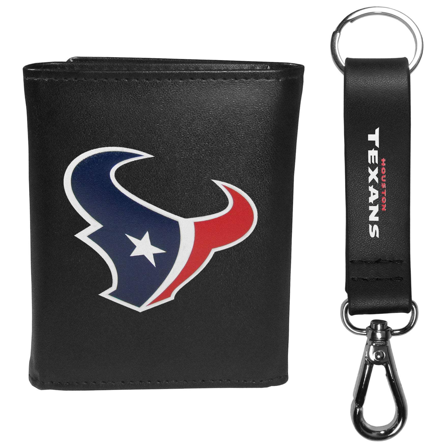 Houston Texans Tri-fold Wallet & Strap Key Chain - Houston Texans - Flyclothing LLC