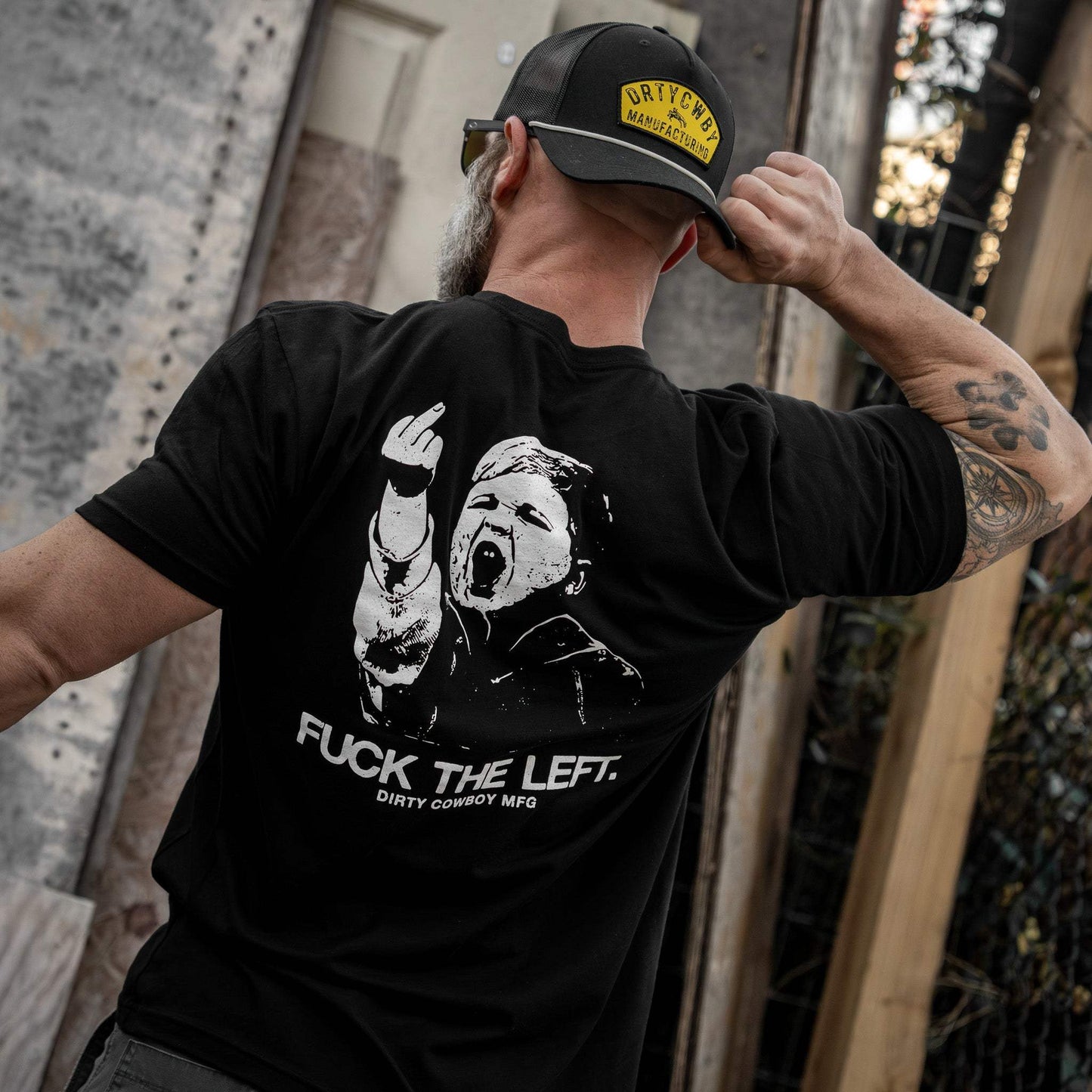 F*ck The Left Men's T-Shirt - DIRTY COWBOY USA - Flyclothing LLC