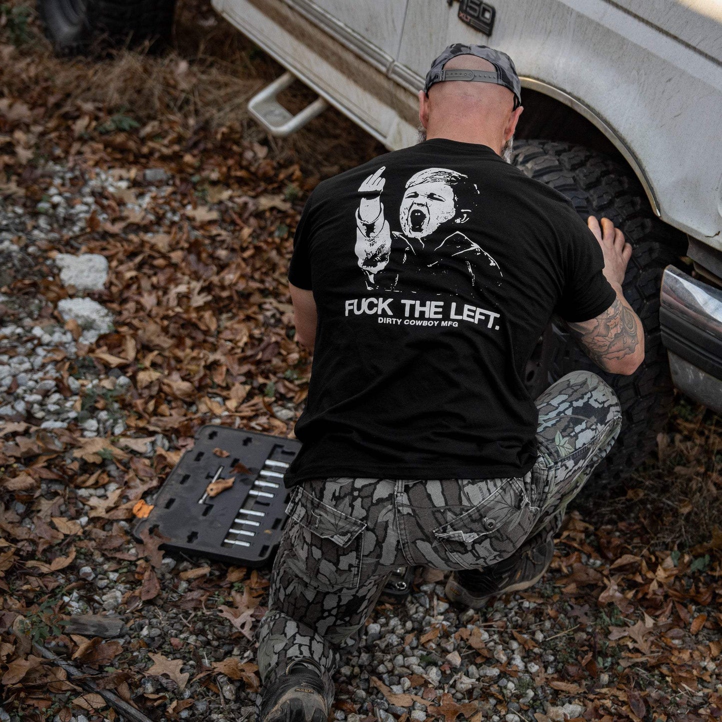 F*ck The Left Men's T-Shirt - DIRTY COWBOY USA - Flyclothing LLC