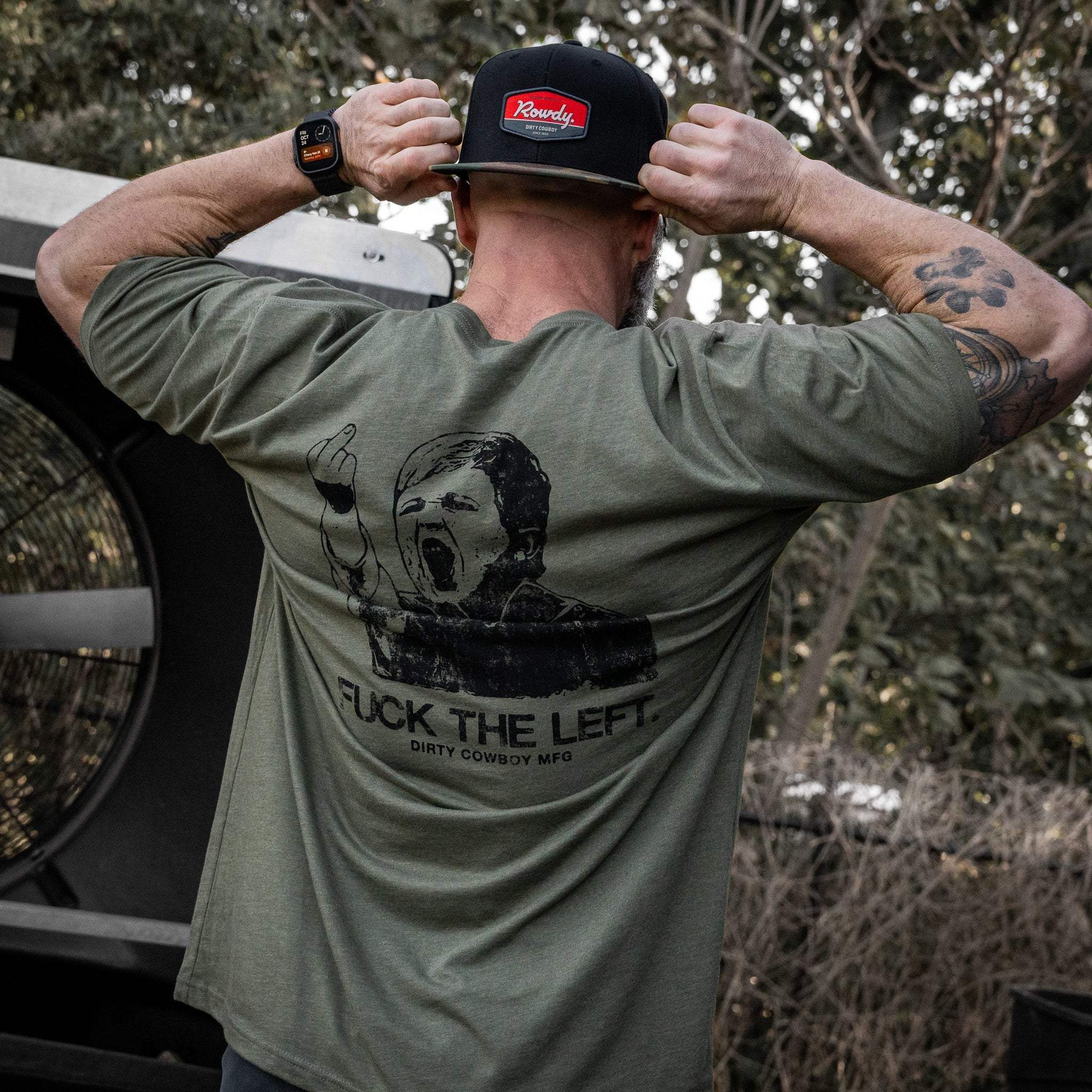 F*ck The Left Men's T-Shirt - DIRTY COWBOY USA - Flyclothing LLC