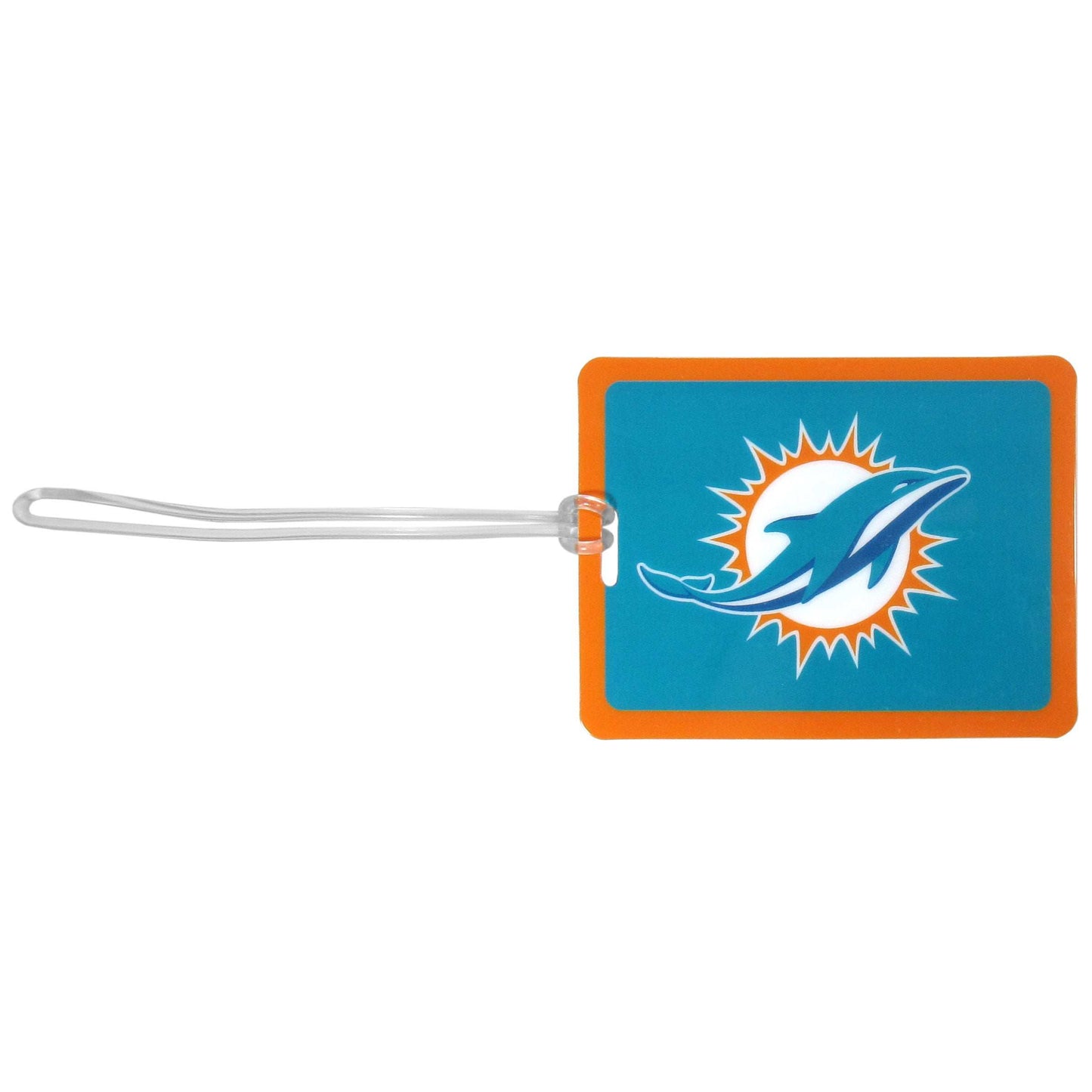 Miami Dolphins Vinyl Luggage Tag - Miami Dolphins - Flyclothing LLC