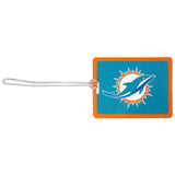 Miami Dolphins Vinyl Luggage Tag - Miami Dolphins - Flyclothing LLC