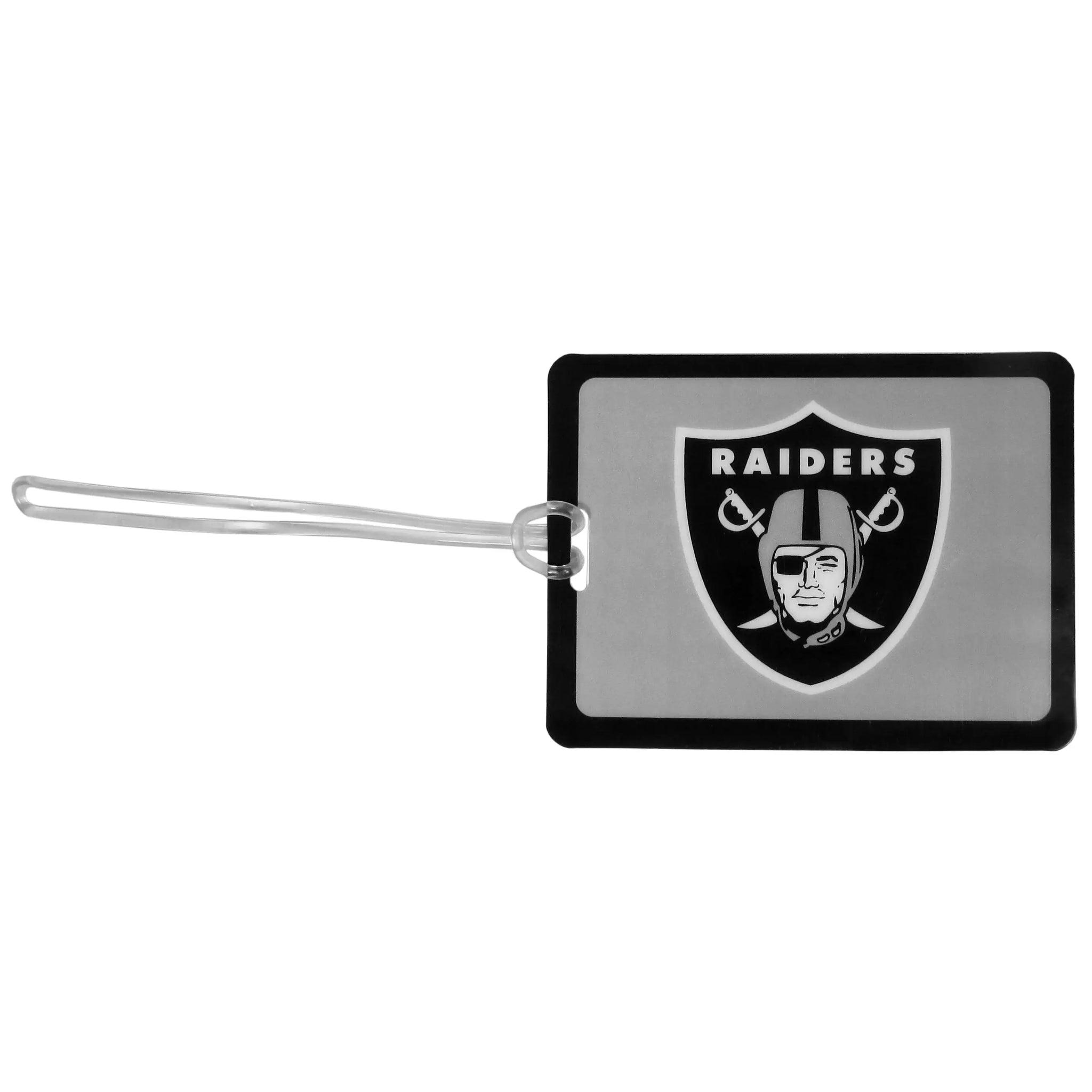 Las Vegas Raiders Vinyl Luggage Tag - Las Vegas Raiders - Flyclothing LLC