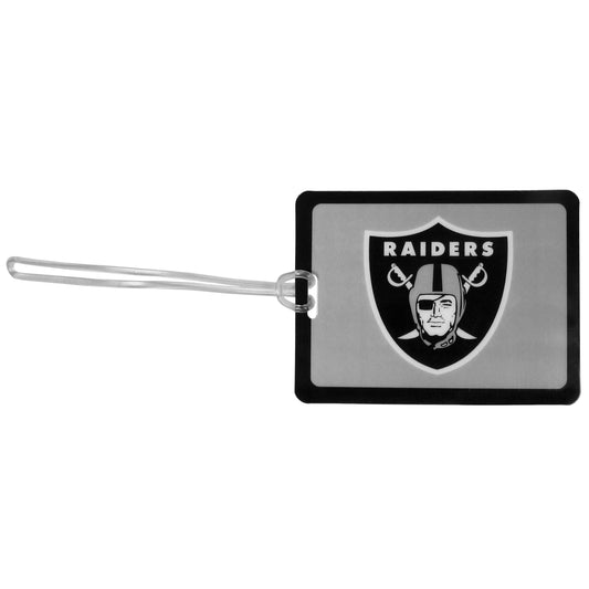 Las Vegas Raiders Vinyl Luggage Tag - Las Vegas Raiders - Flyclothing LLC