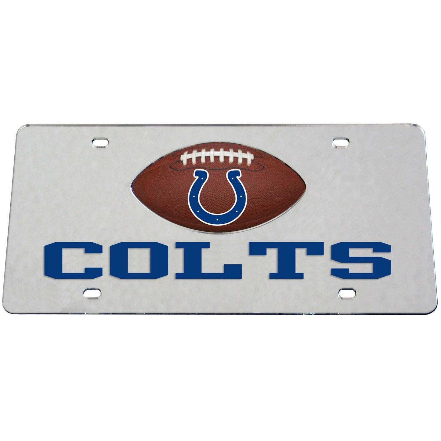 Indianapolis Colts Mirrored License Plate - Indianapolis Colts - Flyclothing LLC