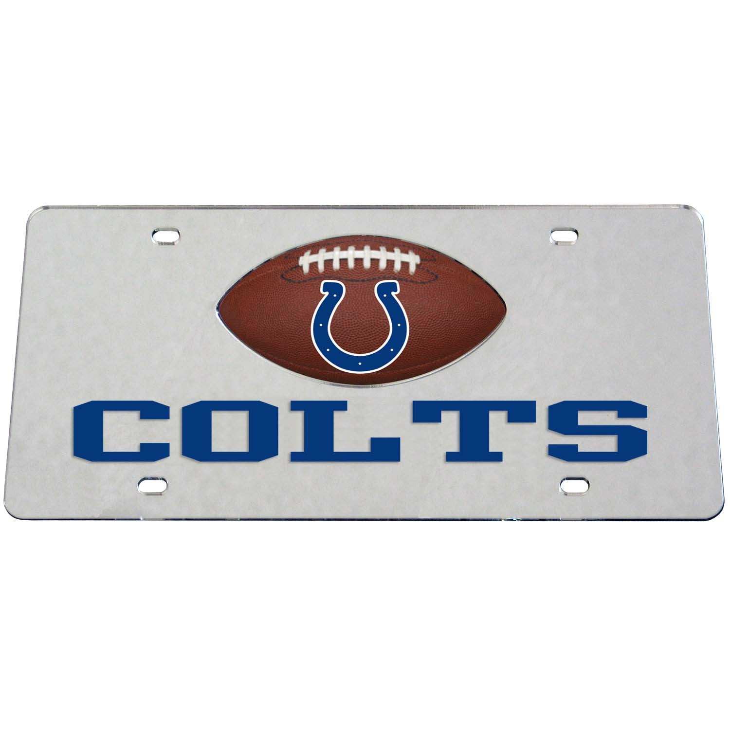 Indianapolis Colts Mirrored License Plate - Indianapolis Colts - Flyclothing LLC