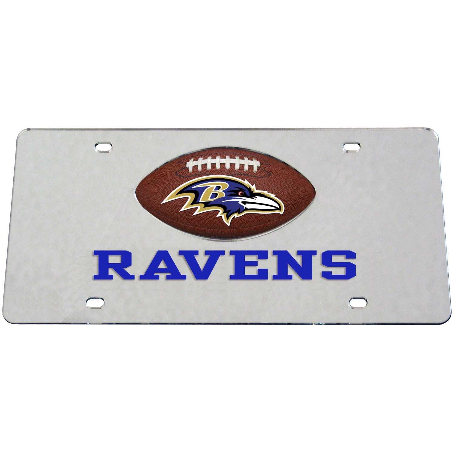 Baltimore Ravens Mirrored License Plate - Baltimore Ravens - Flyclothing LLC