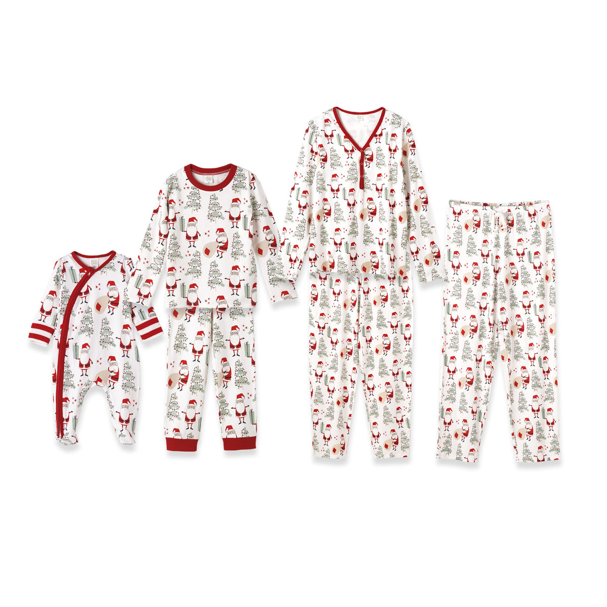 Christmas Bamboo Family Matching Pajama's – Merry Santa Claus - Tesa Babe - Flyclothing LLC