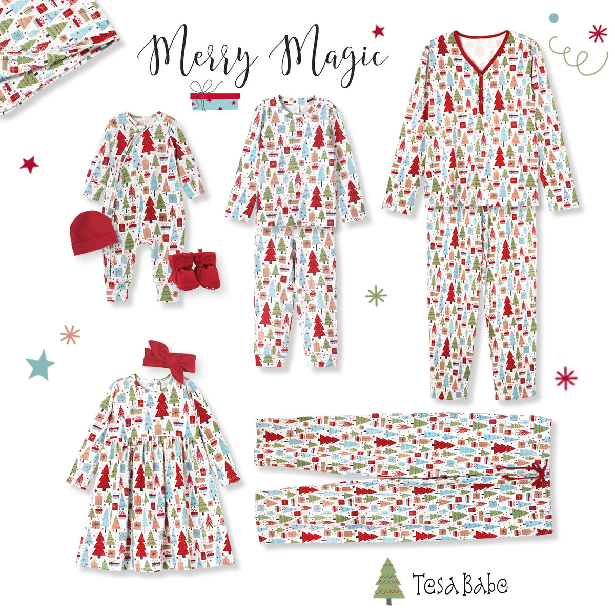 Christmas Merry Baby Bamboo Soft Stroller Blanket - Tesa Babe - Flyclothing LLC