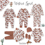 Cowboy Baby Zipper Romper - Bamboo Western Spirit Outfit - Tesa Babe - Flyclothing LLC