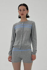 Cashmere Wool Stripe Cardigan - findmenowthelabel - Flyclothing LLC