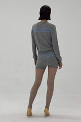 Cashmere Wool Stripe Cardigan - findmenowthelabel - Flyclothing LLC