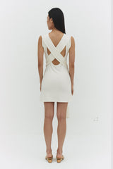 BEATRIZ DRESS IN OFF WHITE