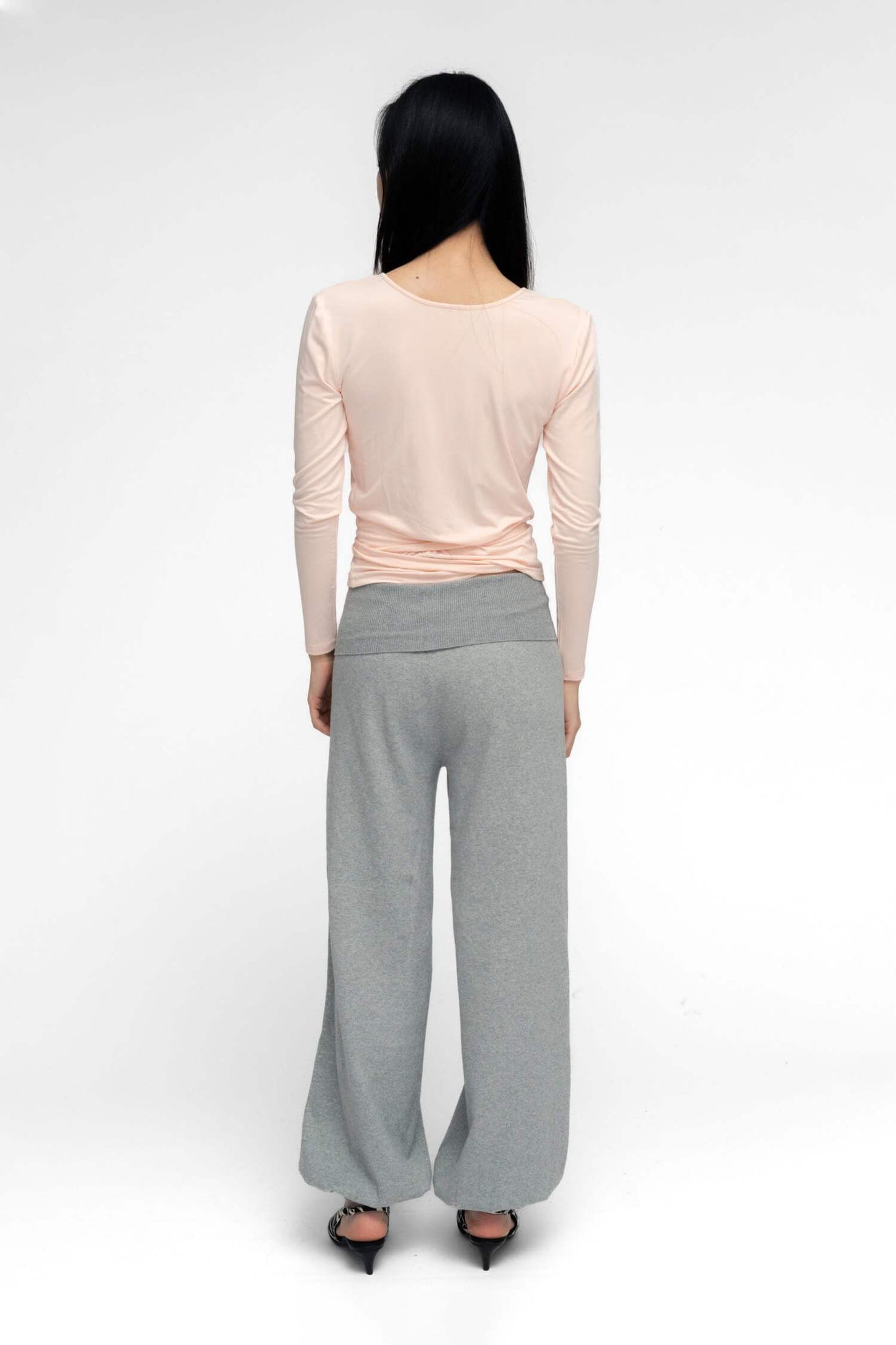 BALLERINA WRAP TOP IN POWDER PINK - findmenowthelabel - Flyclothing LLC