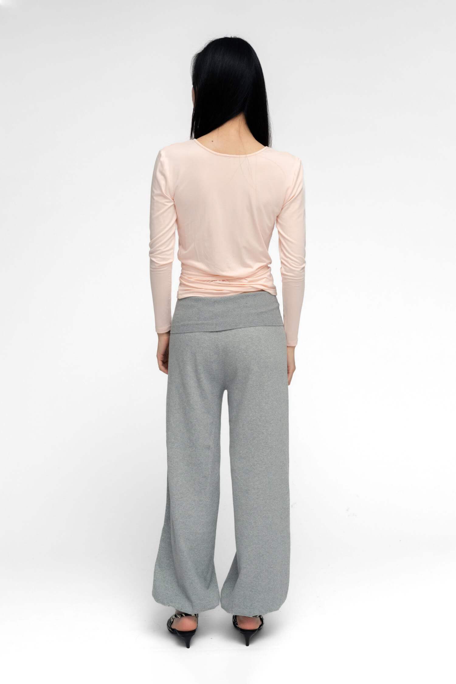 BALLERINA WRAP TOP IN POWDER PINK - findmenowthelabel - Flyclothing LLC