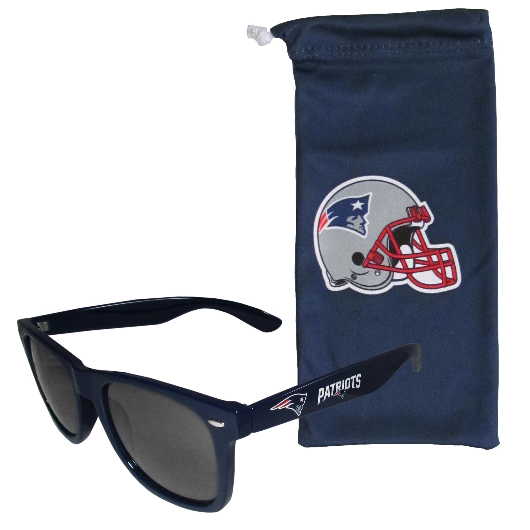New England Patriots Beachfarer Sunglasses w/Bag